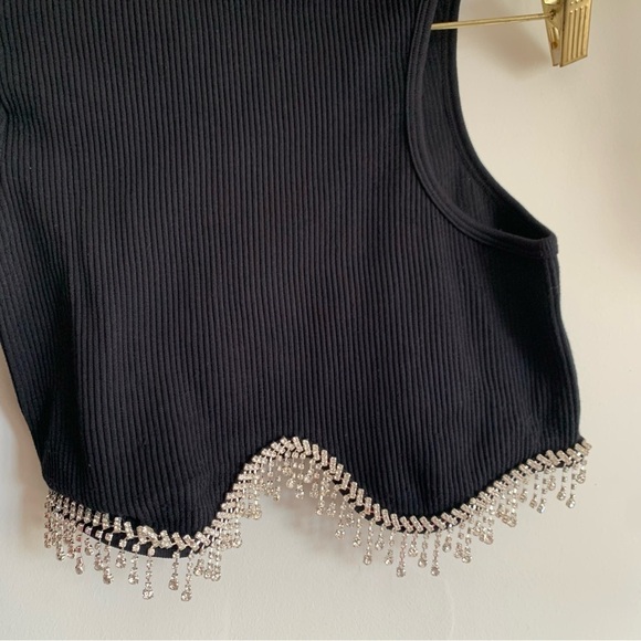 ZARA BLACK CROP TOP - Picture 7 of 11